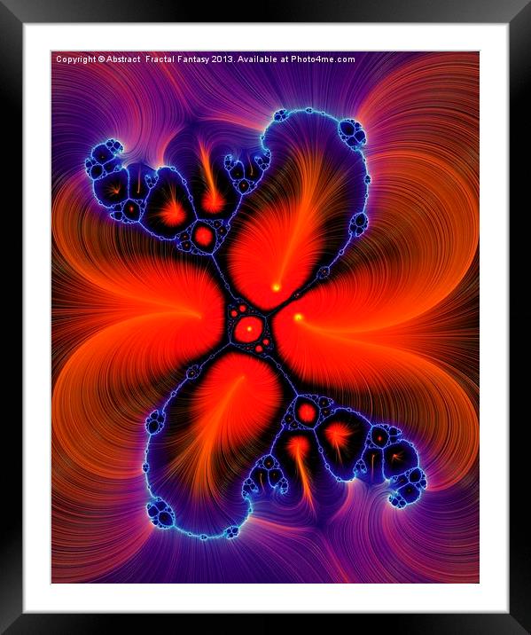 Fractal Feathers Framed Mounted Print by Abstract  Fractal Fantasy