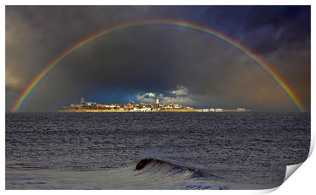 A Storm Over Southwold Print by Darren Burroughs