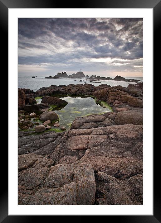 Corbiere Lighthouse Framed Mounted Print by Graham Custance