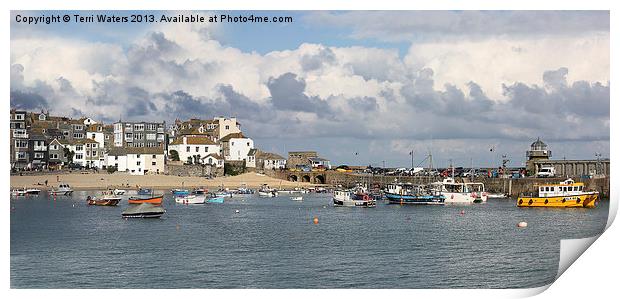 A Postcard From St Ives Print by Terri Waters