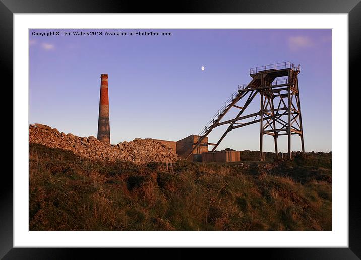 Evening Light at Botallack Framed Mounted Print by Terri Waters