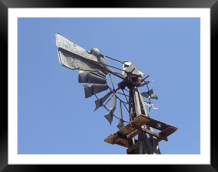 windmill Framed Mounted Print by Don Brady