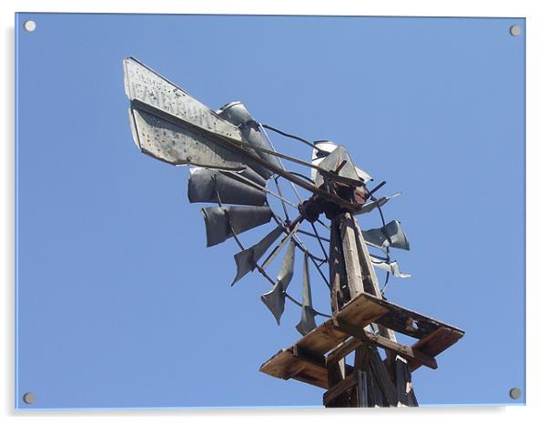 windmill Acrylic by Don Brady