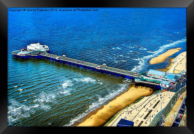 North Pier Blackpool Framed Print by Valerie Paterson