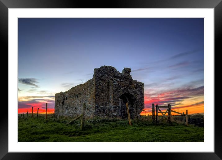 St. Michaels chapel Framed Mounted Print by Dave Wilkinson North Devon Ph