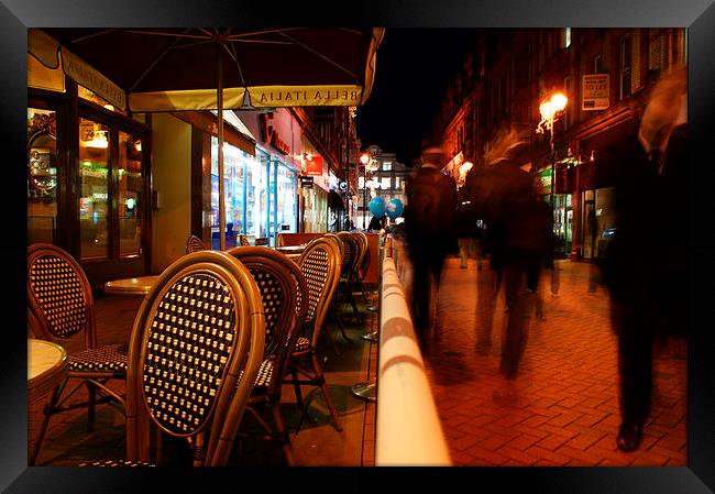 Coffee Rush Framed Print by Mark Hobson