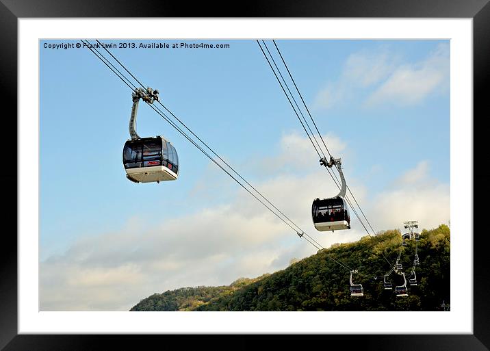 Cable car in Koblenz, Germany Framed Mounted Print by Frank Irwin