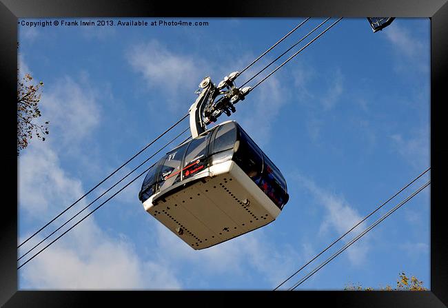 AN overhead cable car Framed Print by Frank Irwin