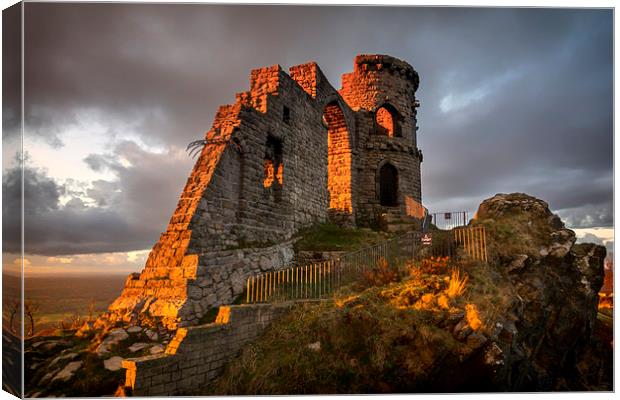 Mow Cop Canvas Print by Steven Purcell