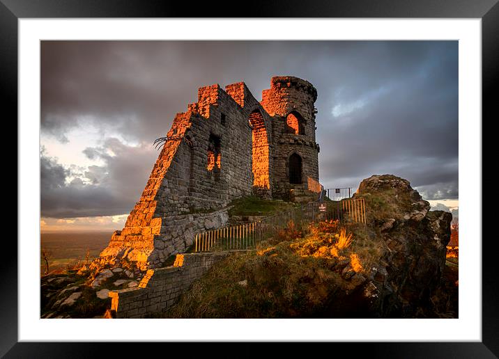 Mow Cop Framed Mounted Print by Steven Purcell
