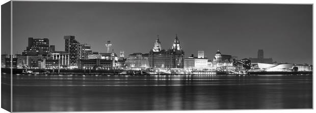 Liverpool Waterfront Panorama Canvas Print by Garry Smith