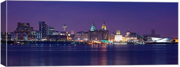 Liverpool Waterfront Panorama Canvas Print by Garry Smith