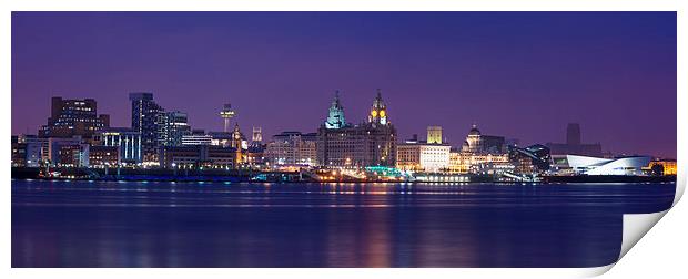 Liverpool Waterfront Panorama Print by Garry Smith