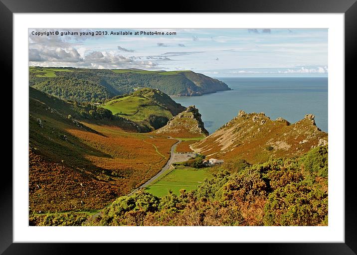 Valley of Rocks Framed Mounted Print by graham young