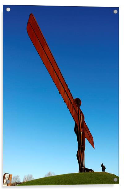 Angel of the North Acrylic by Jan Venter