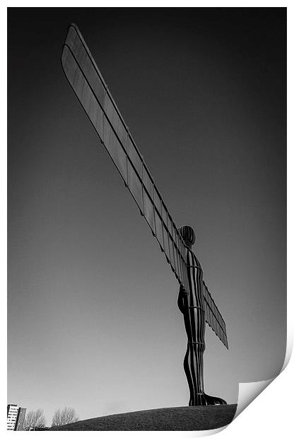 Angel of the North Print by Jan Venter