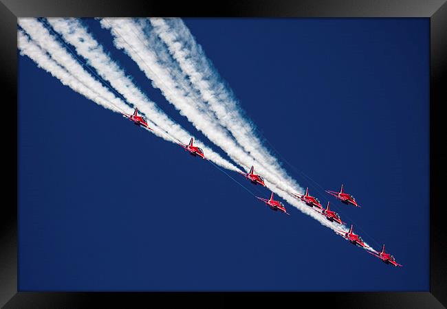 The Red Arrows Framed Print by Dan Kemsley