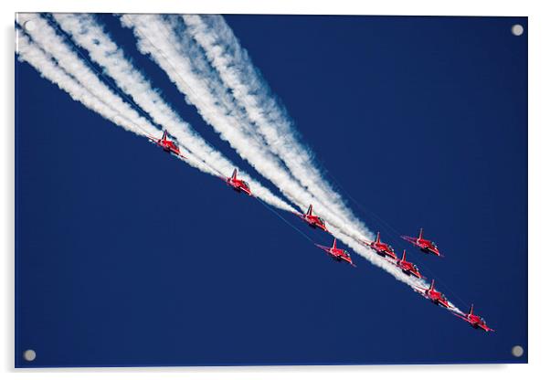 The Red Arrows Acrylic by Dan Kemsley