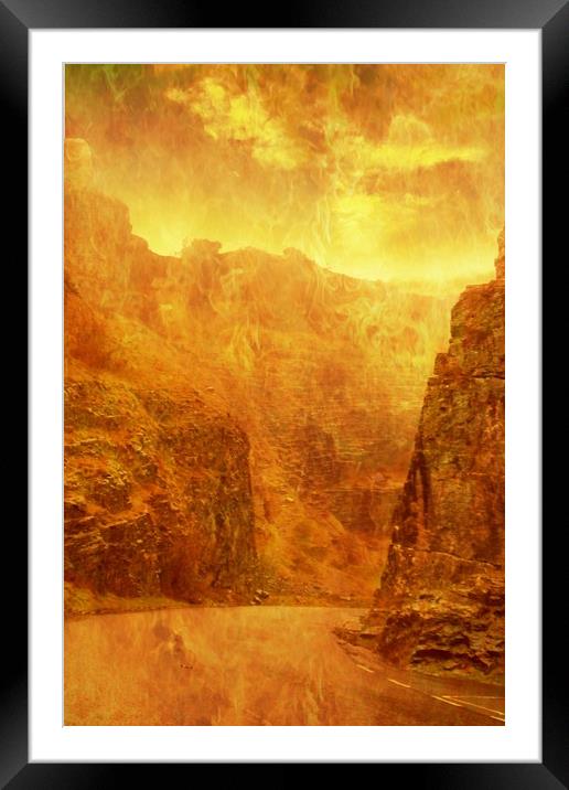 Scorching Gorge. Framed Mounted Print by Heather Goodwin