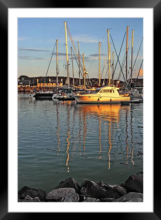 Island Marina Framed Mounted Print by Tommy Reilly
