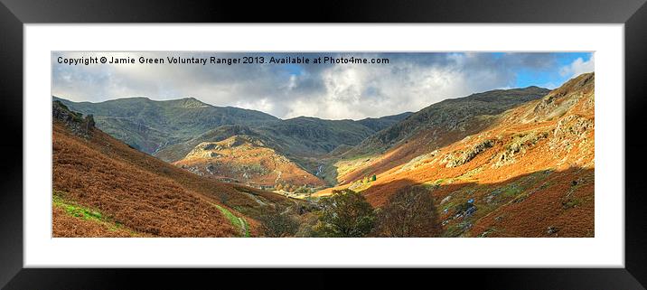 Coppermines Valley Panorama Framed Mounted Print by Jamie Green