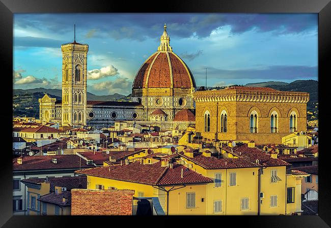 Florence Golden Hour Framed Print by mhfore Photography