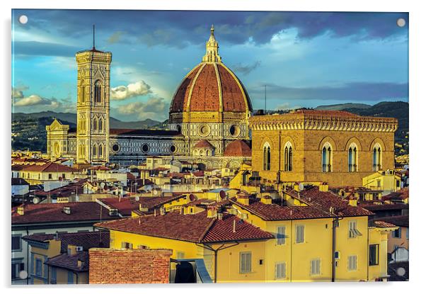 Florence Golden Hour Acrylic by mhfore Photography
