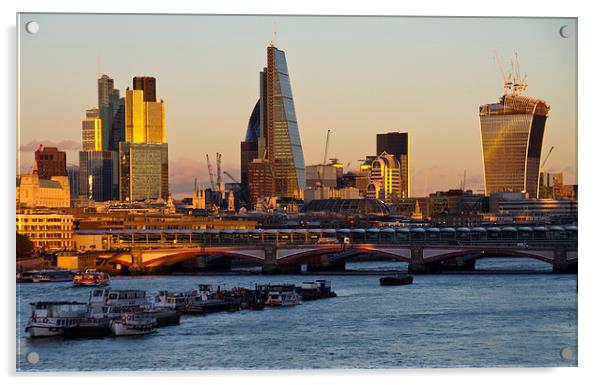 City of London Skyline Acrylic by David French
