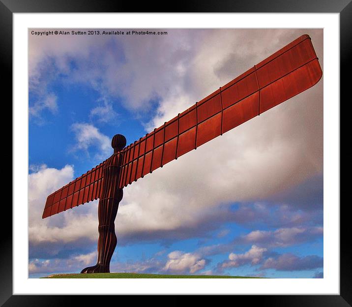 Angel of the North Framed Mounted Print by Alan Sutton