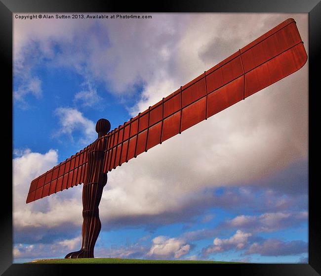 Angel of the North Framed Print by Alan Sutton