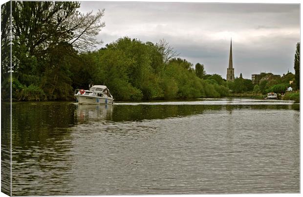 The Severn at Worcester Canvas Print by graham young
