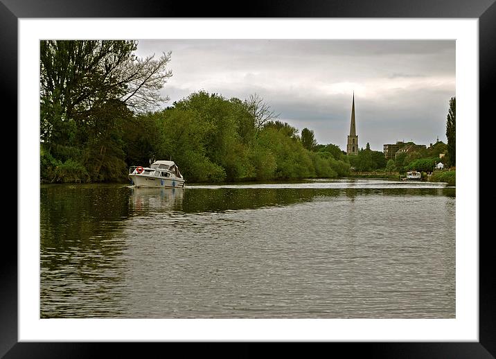 The Severn at Worcester Framed Mounted Print by graham young