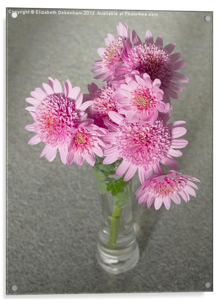 Chrysanthemum Beauty Acrylic by Elizabeth Debenham
