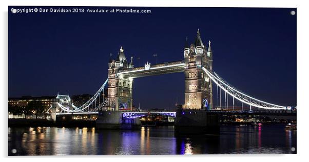 Tower Bridge London Acrylic by Dan Davidson