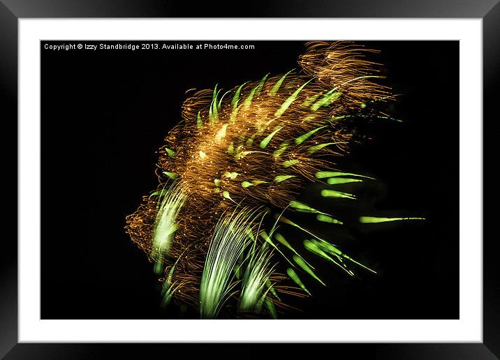 Firework Framed Mounted Print by Izzy Standbridge