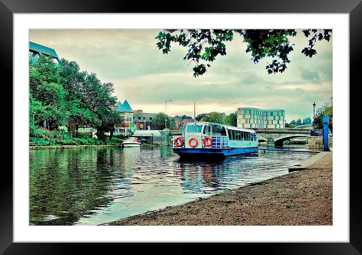 Maidstone, Kent, River View Framed Mounted Print by Robert Cane