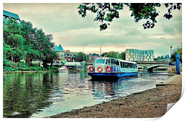 Maidstone, Kent, River View Print by Robert Cane