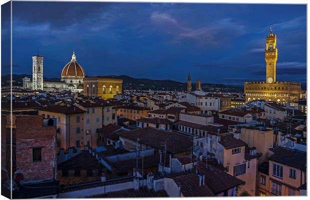 Florence Night Time Canvas Print by mhfore Photography