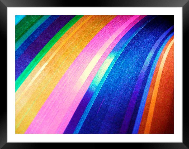 Coloured Curves Framed Mounted Print by james richmond