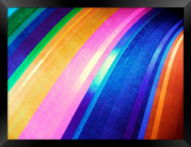 Coloured Curves Framed Print by james richmond