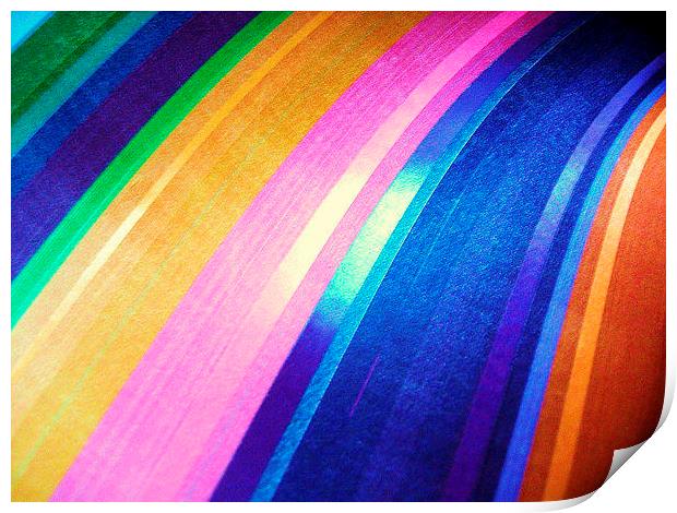 Coloured Curves Print by james richmond