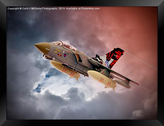 Storming 2 !! Tornado GR4 617 Squadron Framed Print by Colin Williams Photography