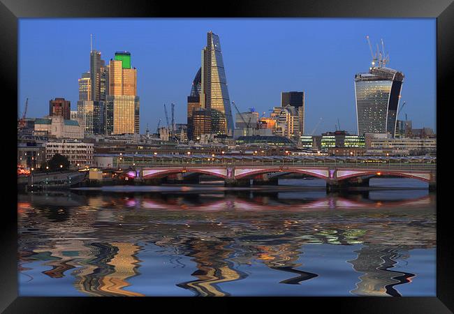 City of London Skyline Framed Print by David French
