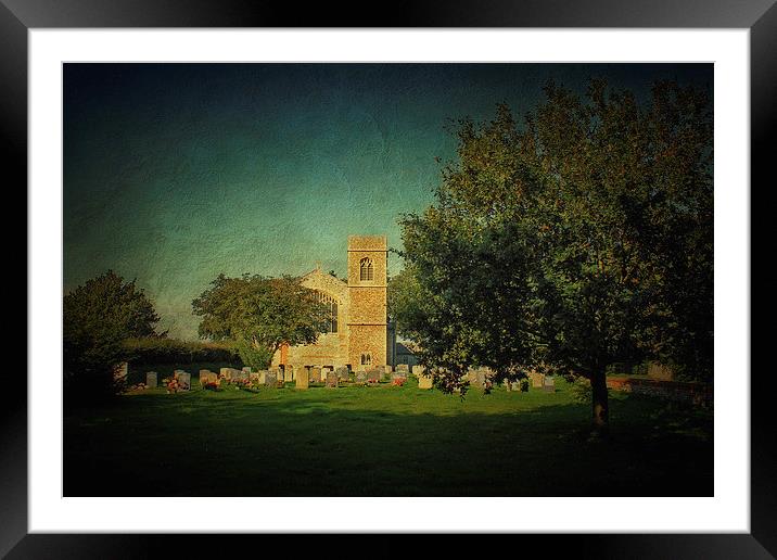 Edgefield Church in Norfolk Framed Mounted Print by Julie Coe