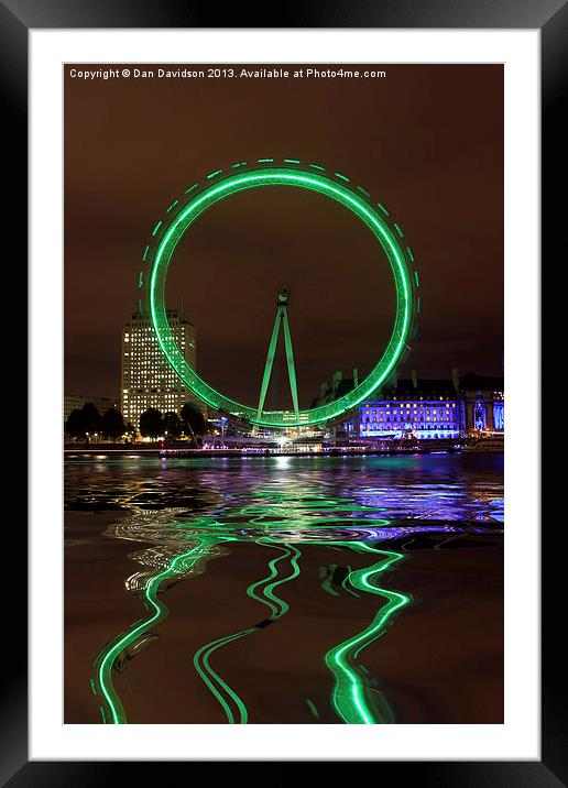 London Eye Halloween Framed Mounted Print by Dan Davidson