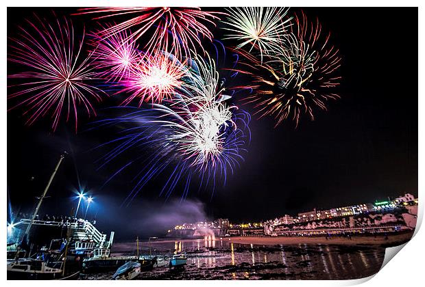 Firework night Print by Thanet Photos