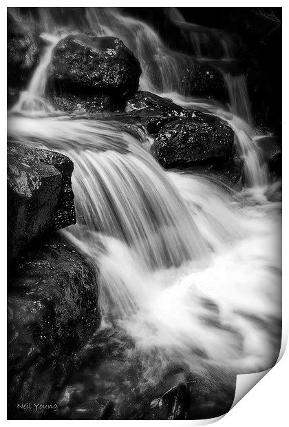 Silky Stream Print by Neil Young