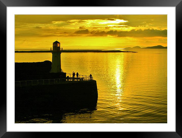 Ardrossan Harbour Framed Mounted Print by Tommy Reilly