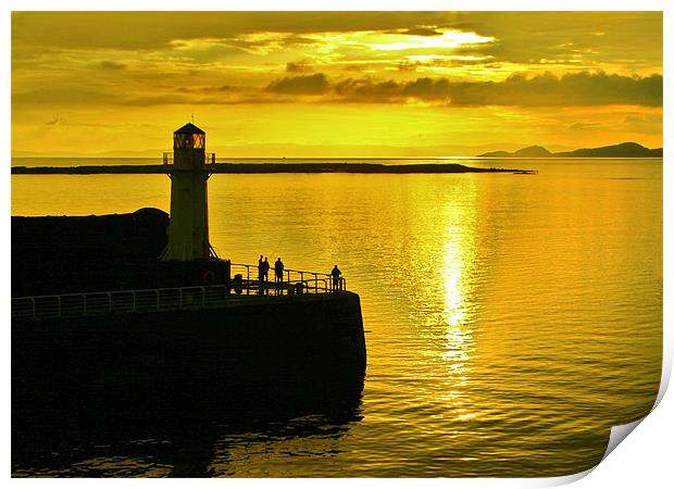Ardrossan Harbour Print by Tommy Reilly