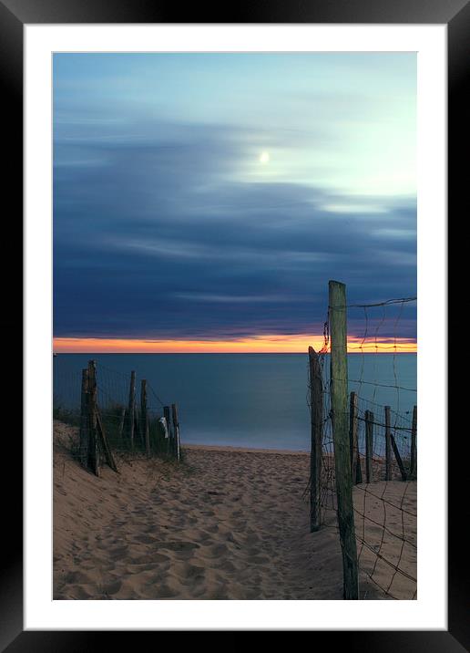 Moonlit path Framed Mounted Print by Ian Jones